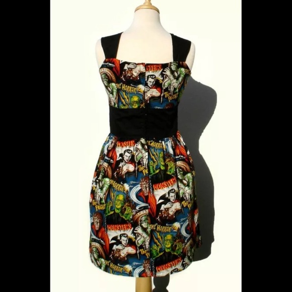 Classic Horror Monster Pin-up Dress - Picture 2 of 4